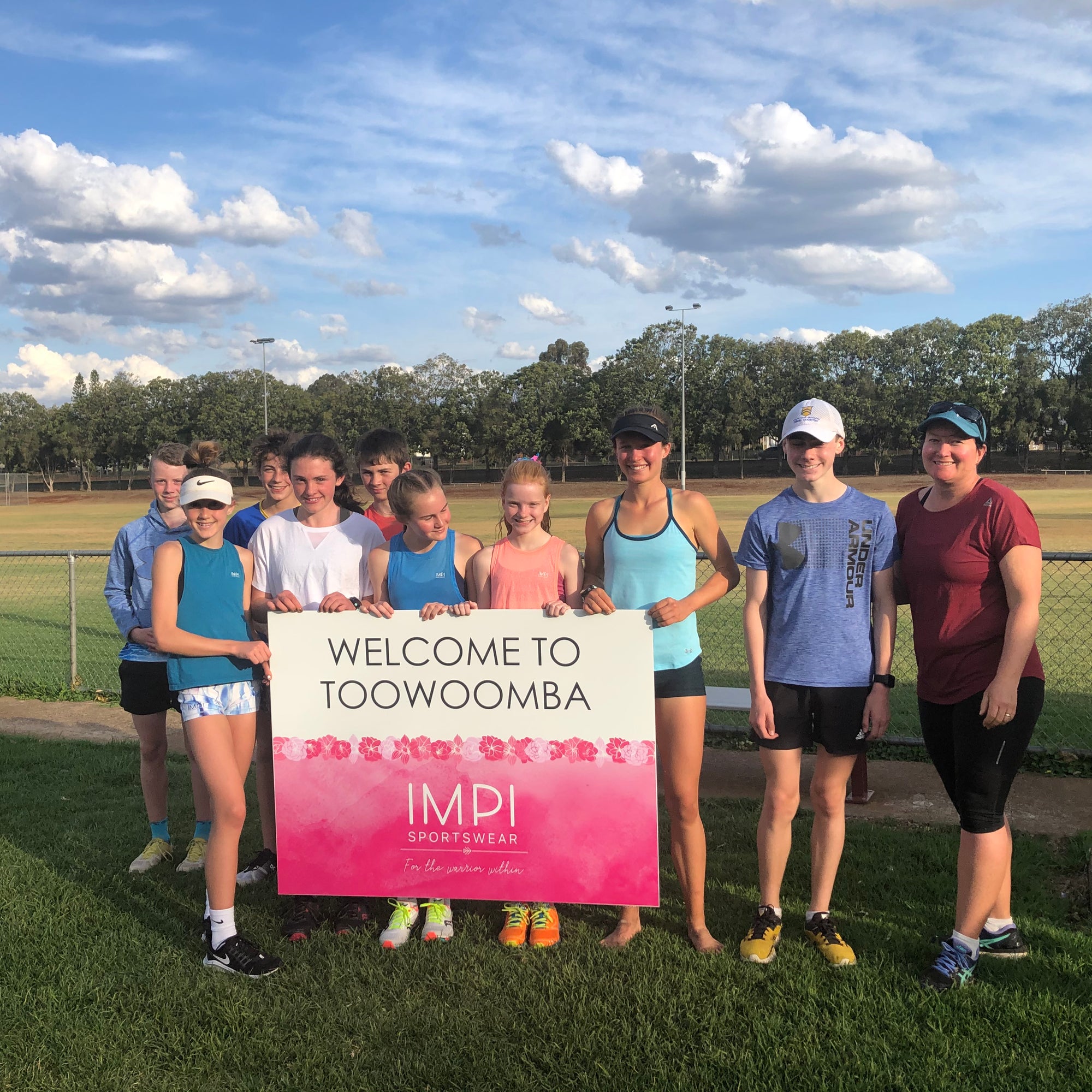 IMPI Given a warm welcome by Jody Erbacher's squad in Toowoomba