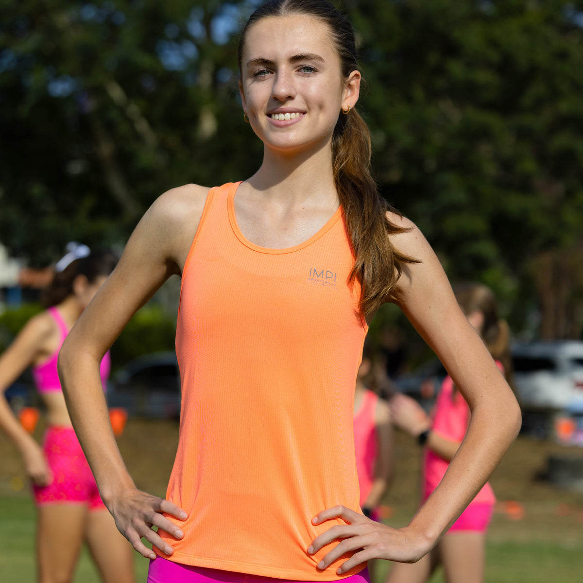 neon orange singlet
