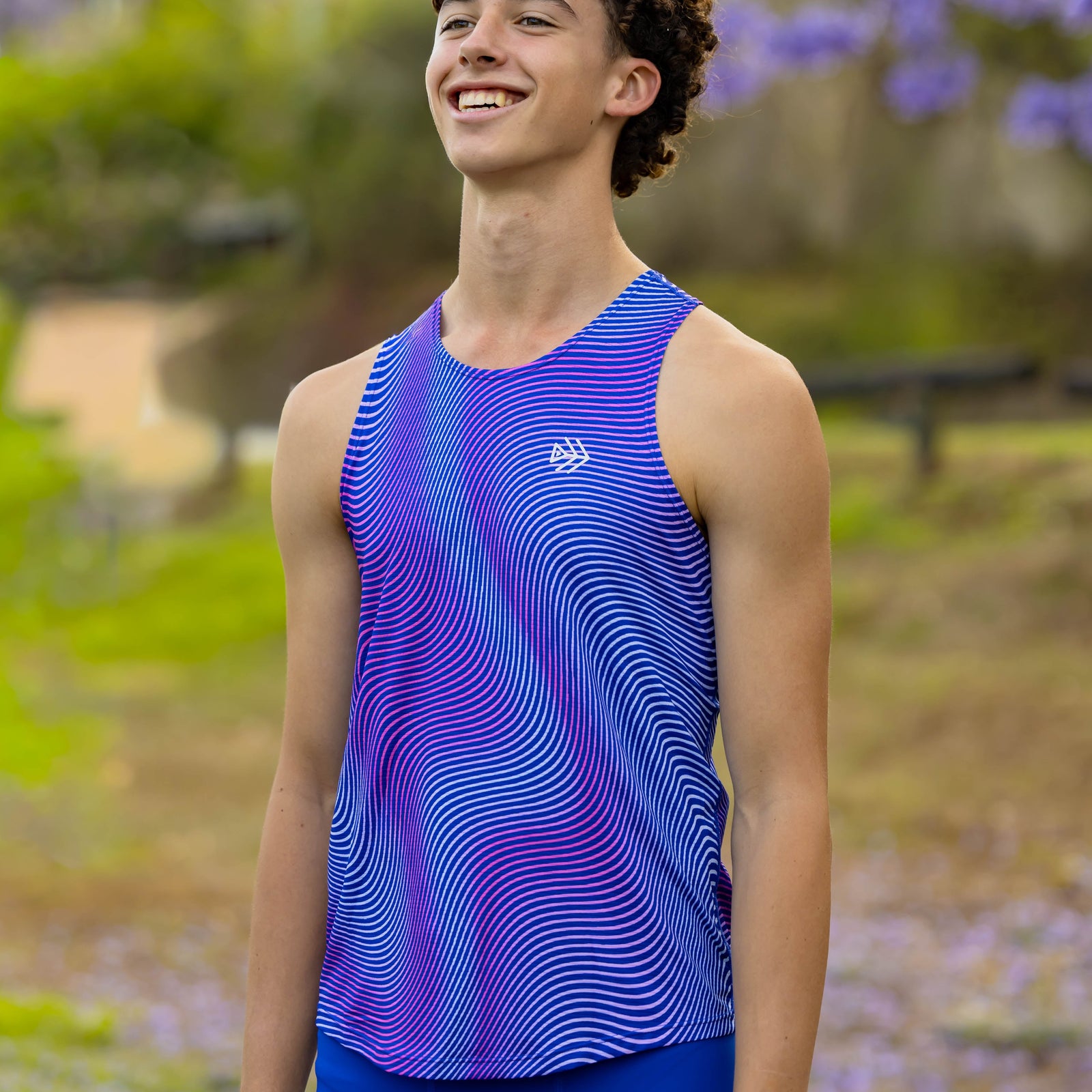 boys running singlet