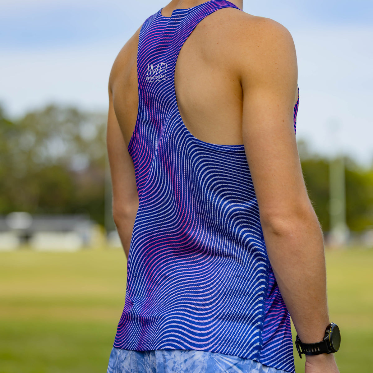boys running singlet