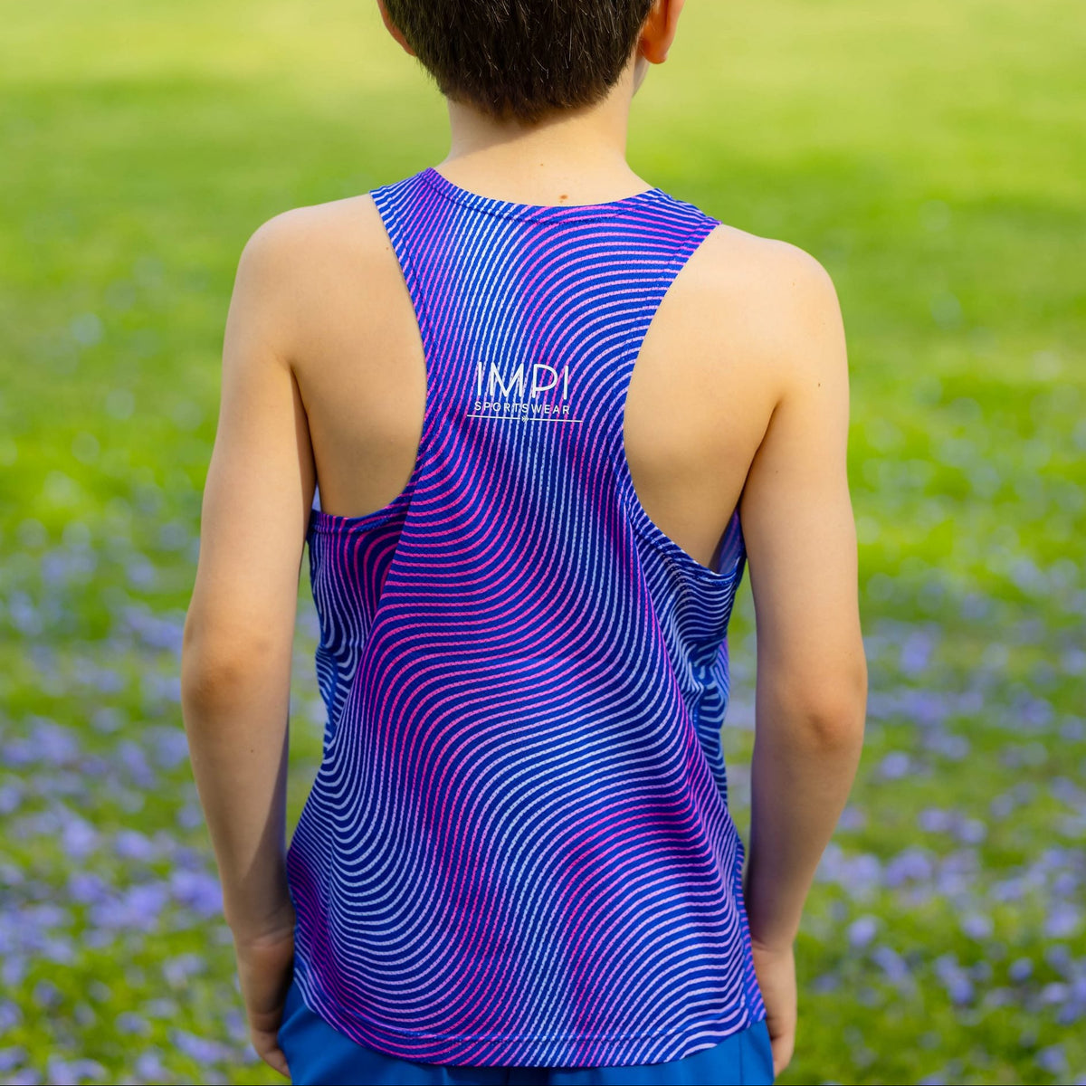 boys running singlet
