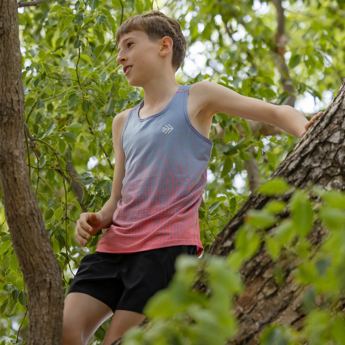 boys black running shorts