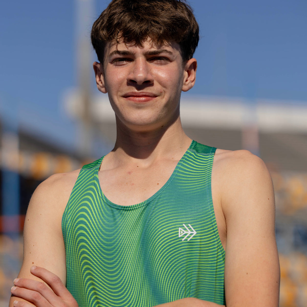 boys running singlet