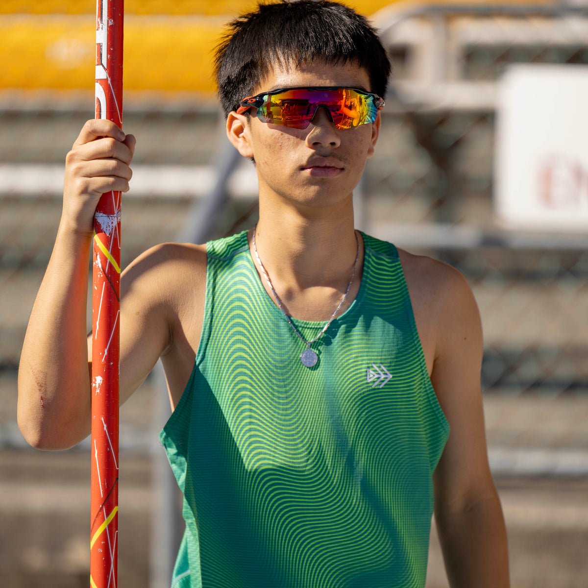 boys running singlet