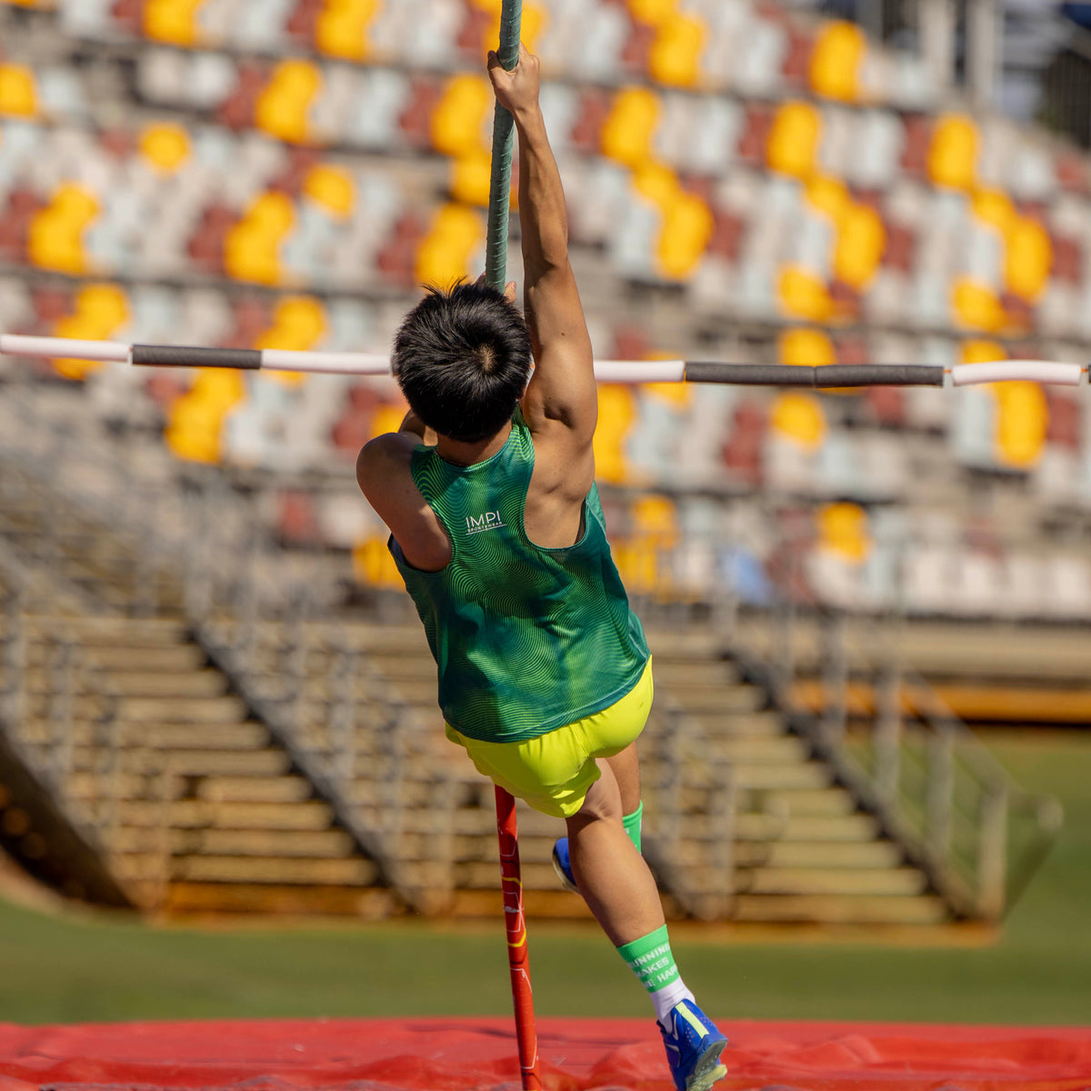 boys running singlet
