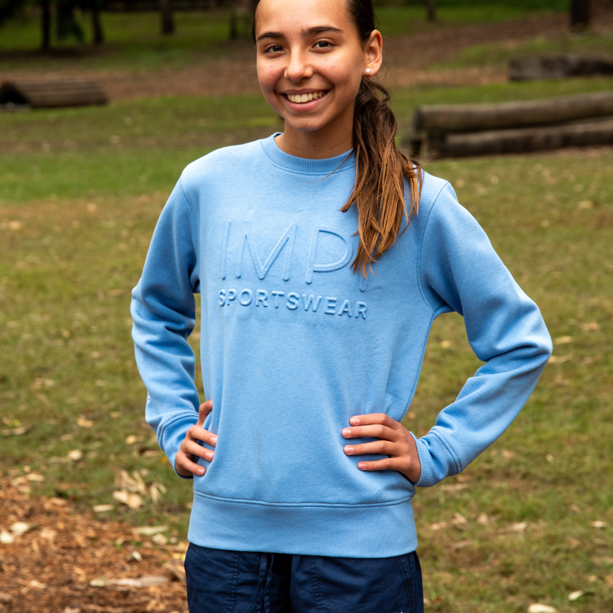 blue crew fleece jumper