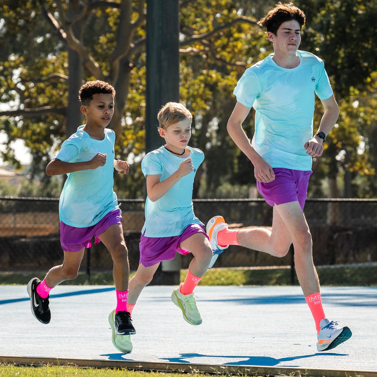 boys mint running t-shirt