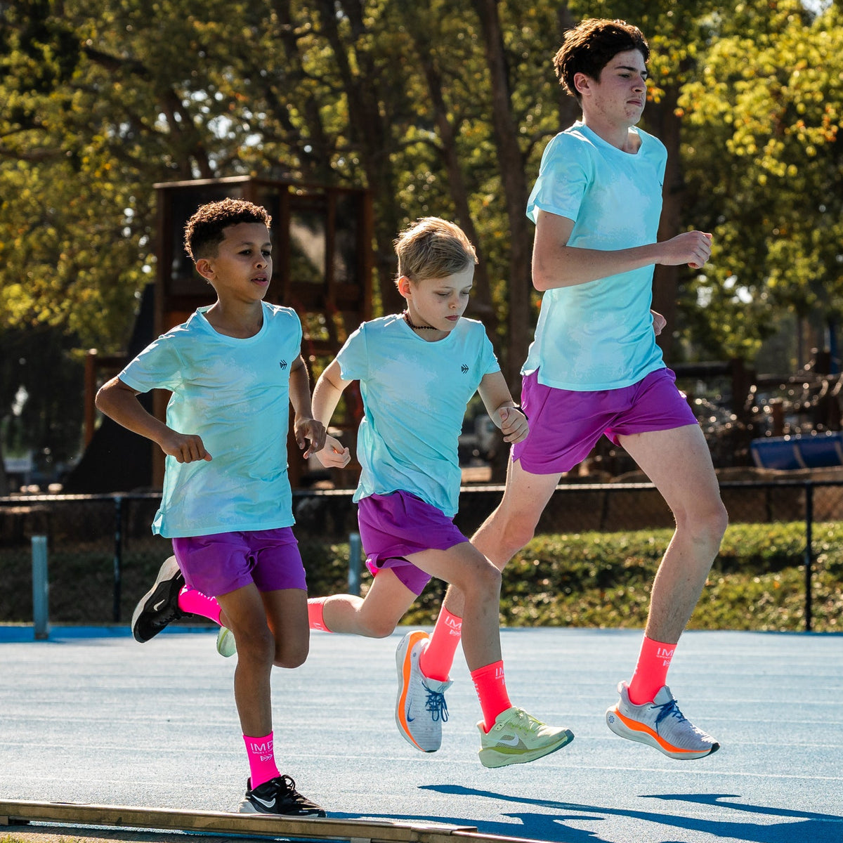 boys mint running t-shirt