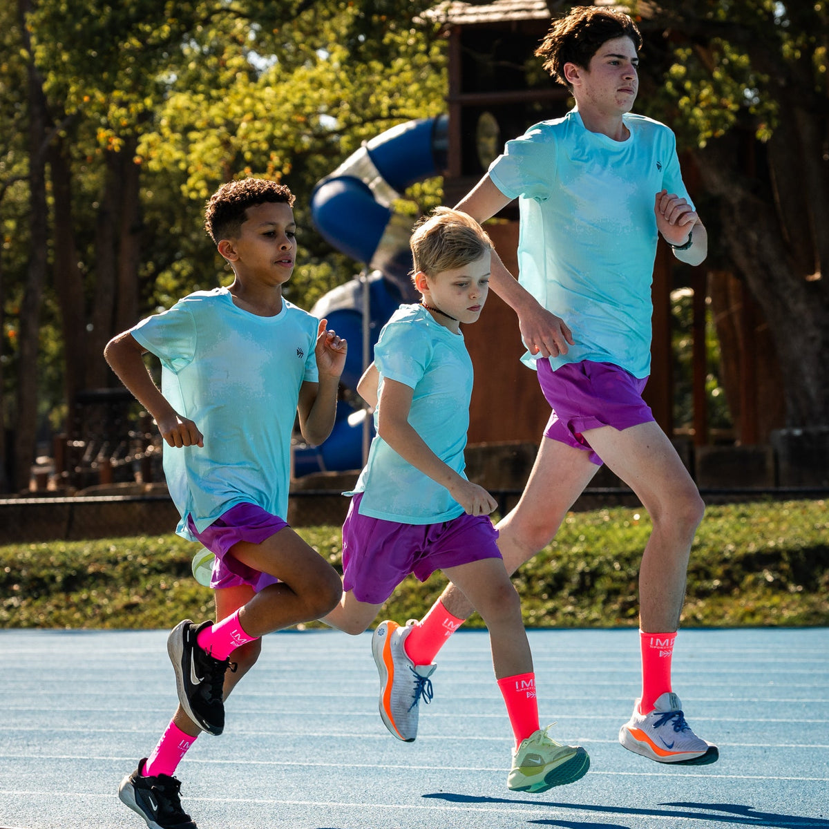 boys mint running t-shirt