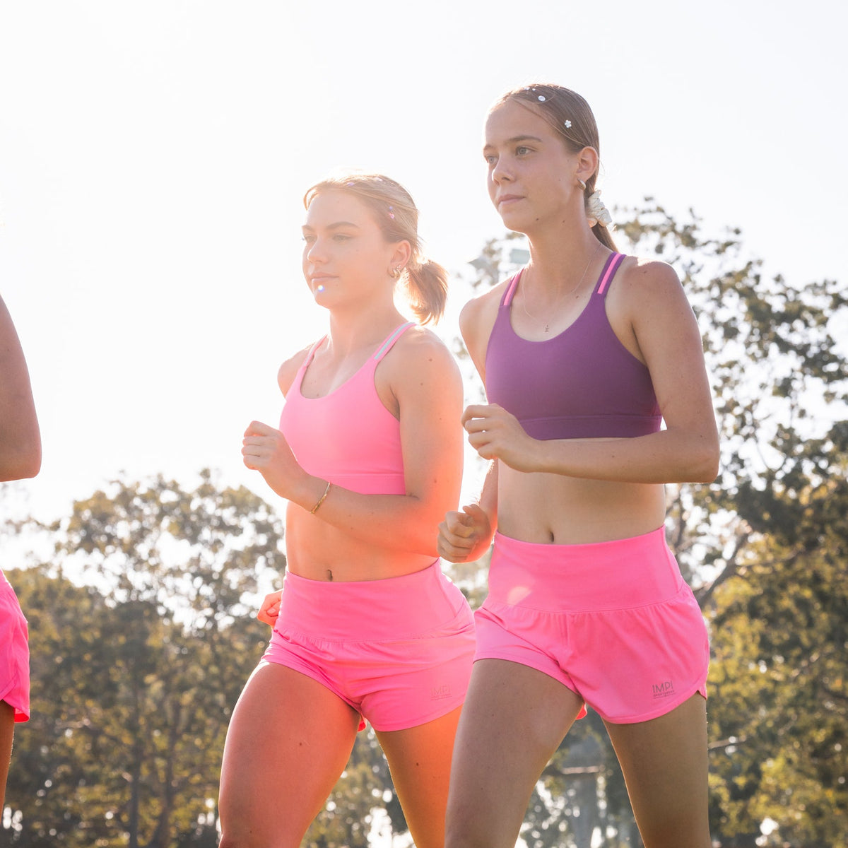 purple running crop