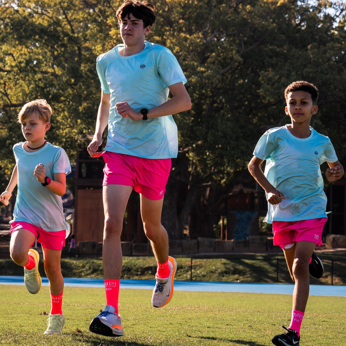 boys mint running t-shirt