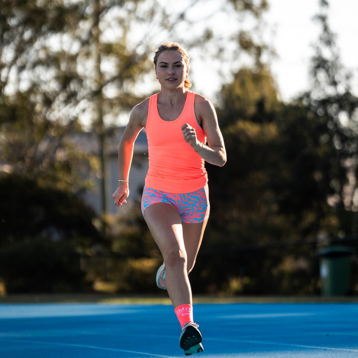 coral fitted singlet