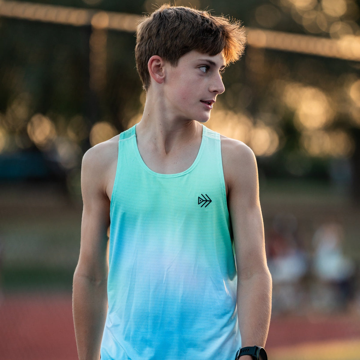 boys mint running singlet