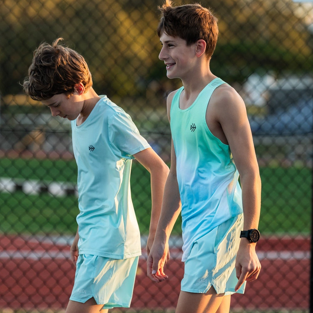 boys mint running singlet