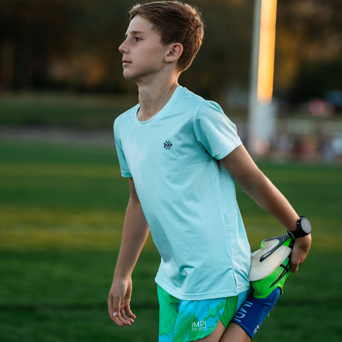 boys mint running t-shirt