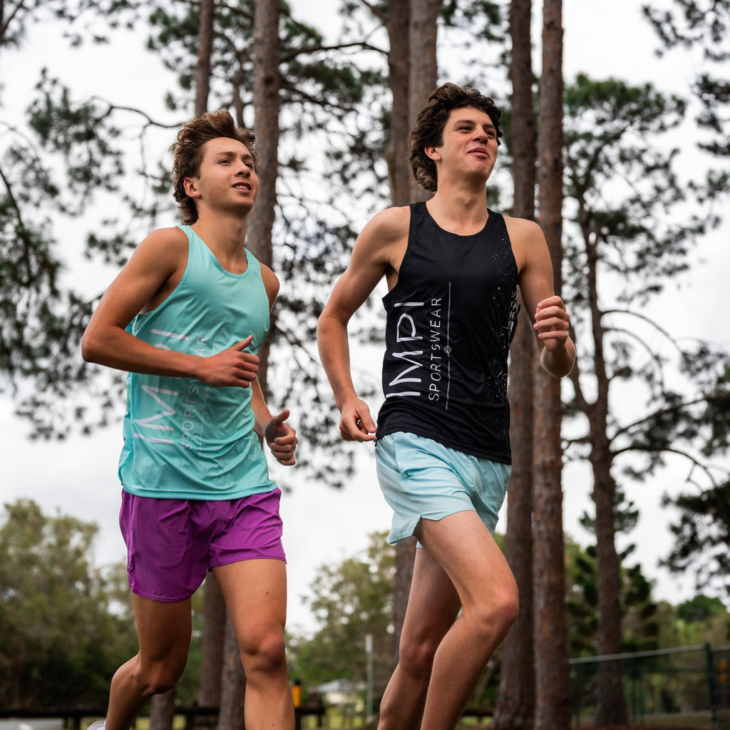 IMPI black running singlet