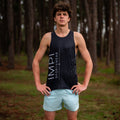 IMPI black running singlet