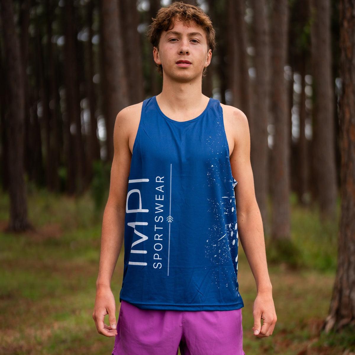 IMPI navy running singlet