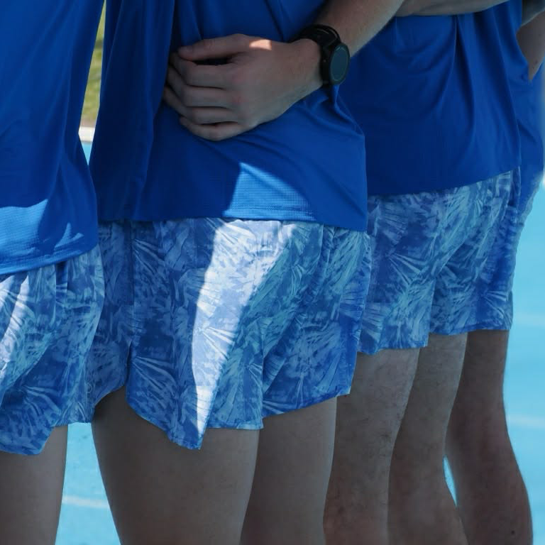 boys blue running shorts