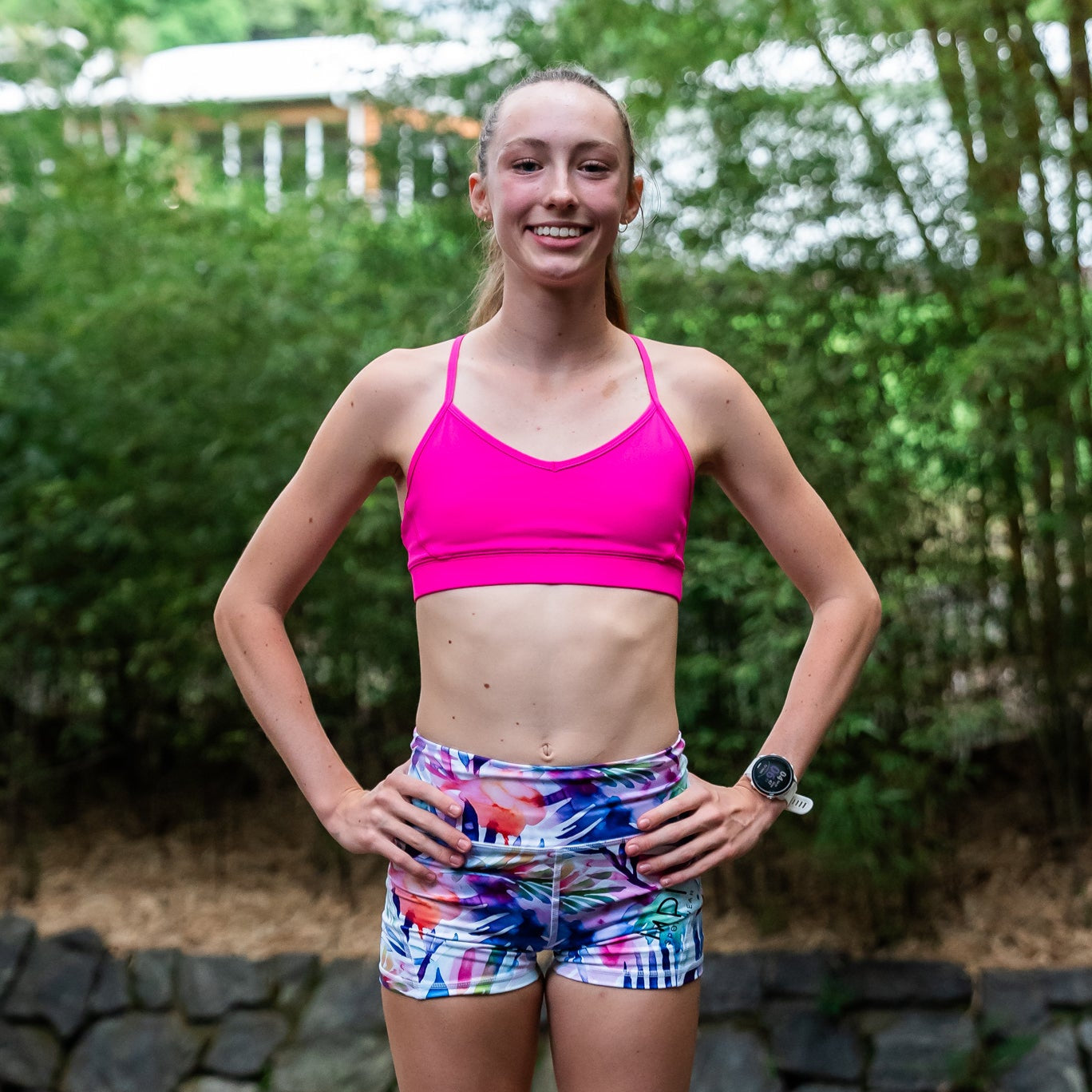 bright bike pants for teen girls