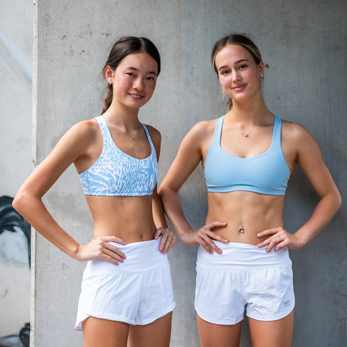 white running polyshorts for girls