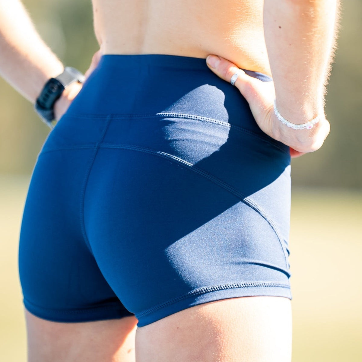 navy bike shorts