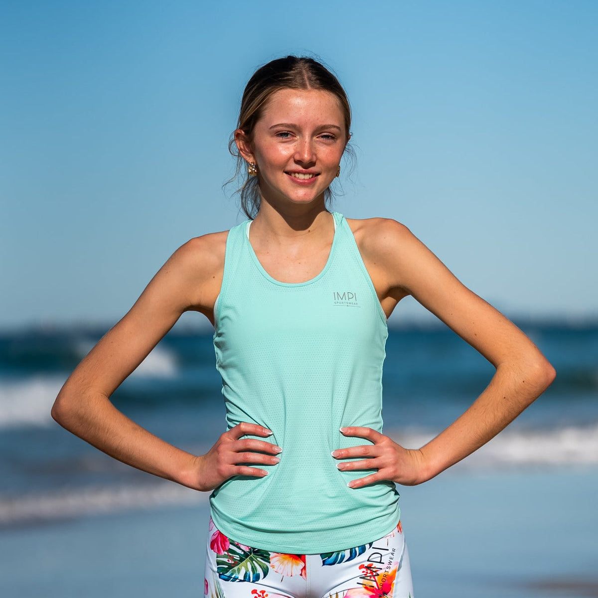 Girls running singlet