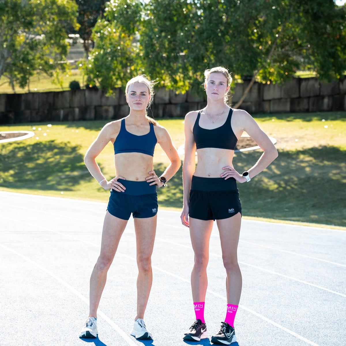 black running shorts