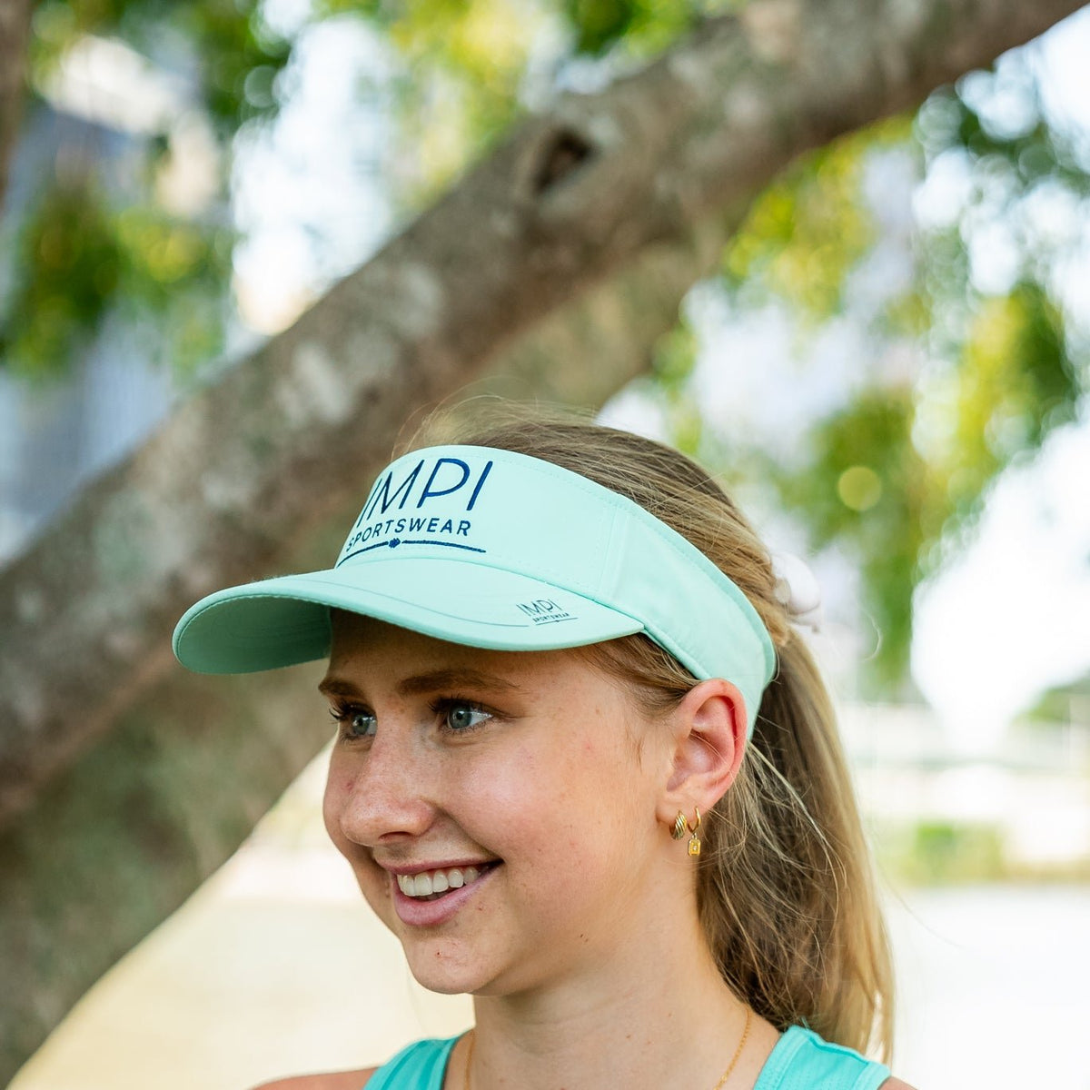 aqua running visor