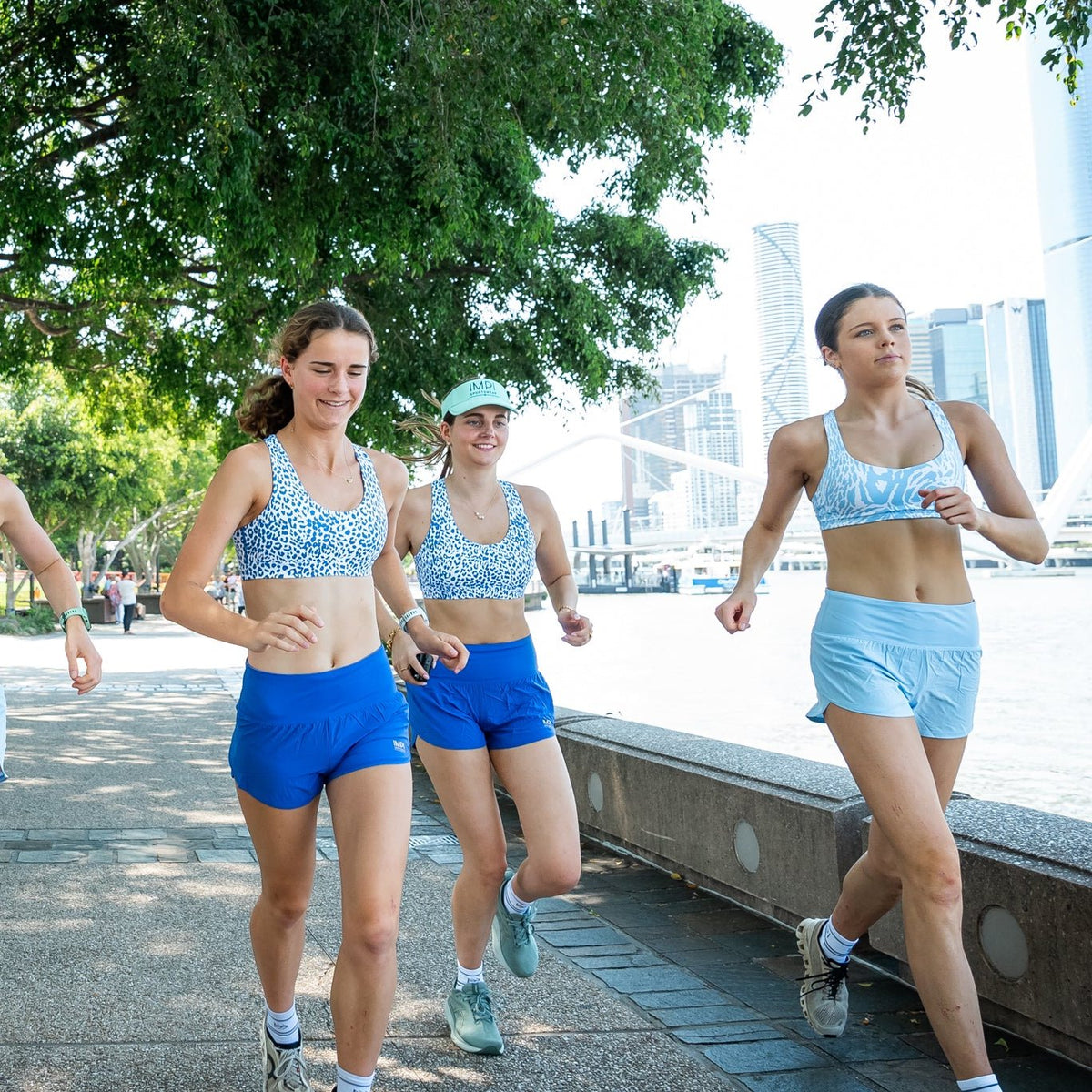 baby blue polyshorts