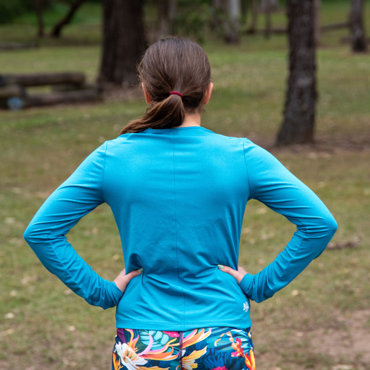 IMPI Long Sleeve Running Tee - Teal