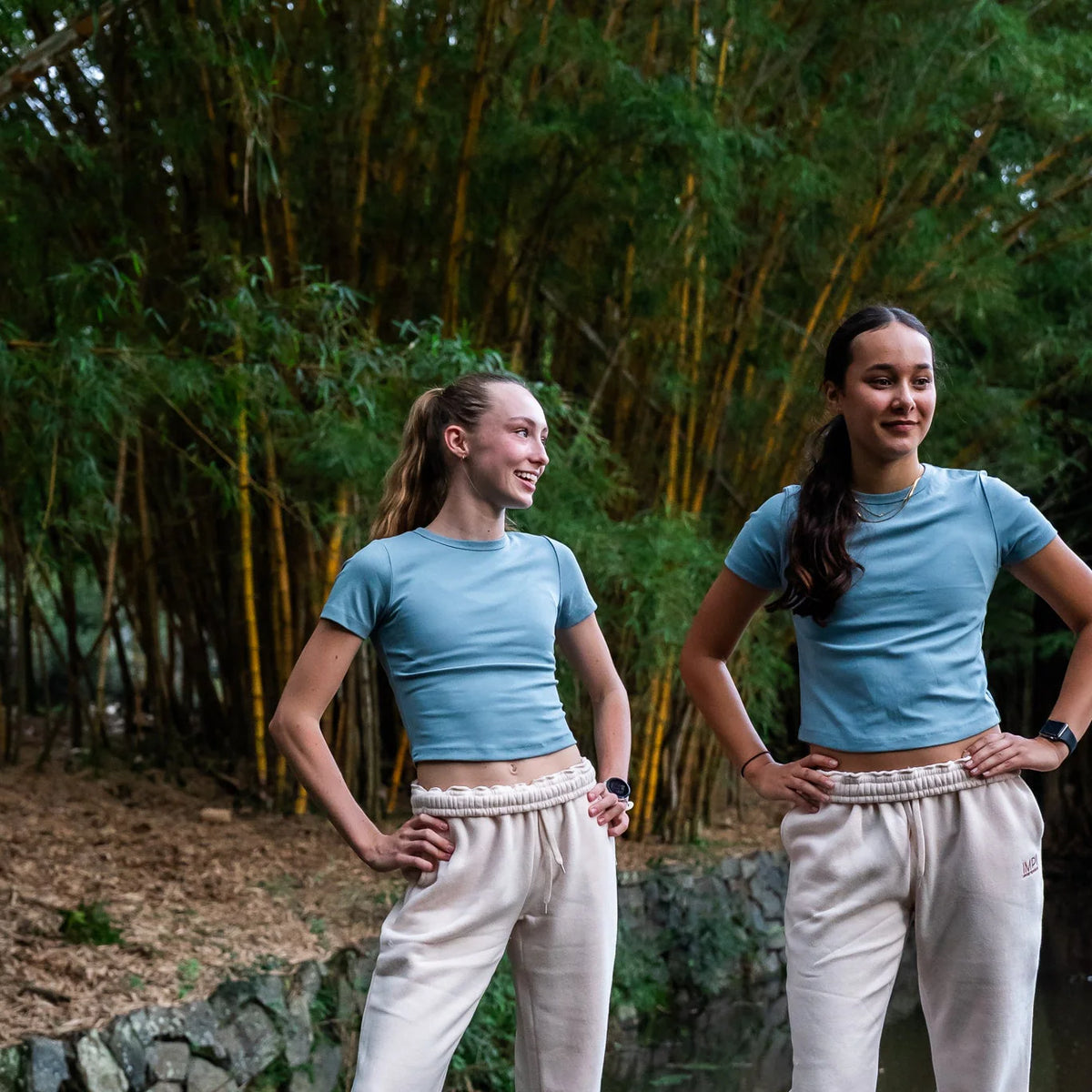 IMPI Fitted Cotton Tee - Steel Blue