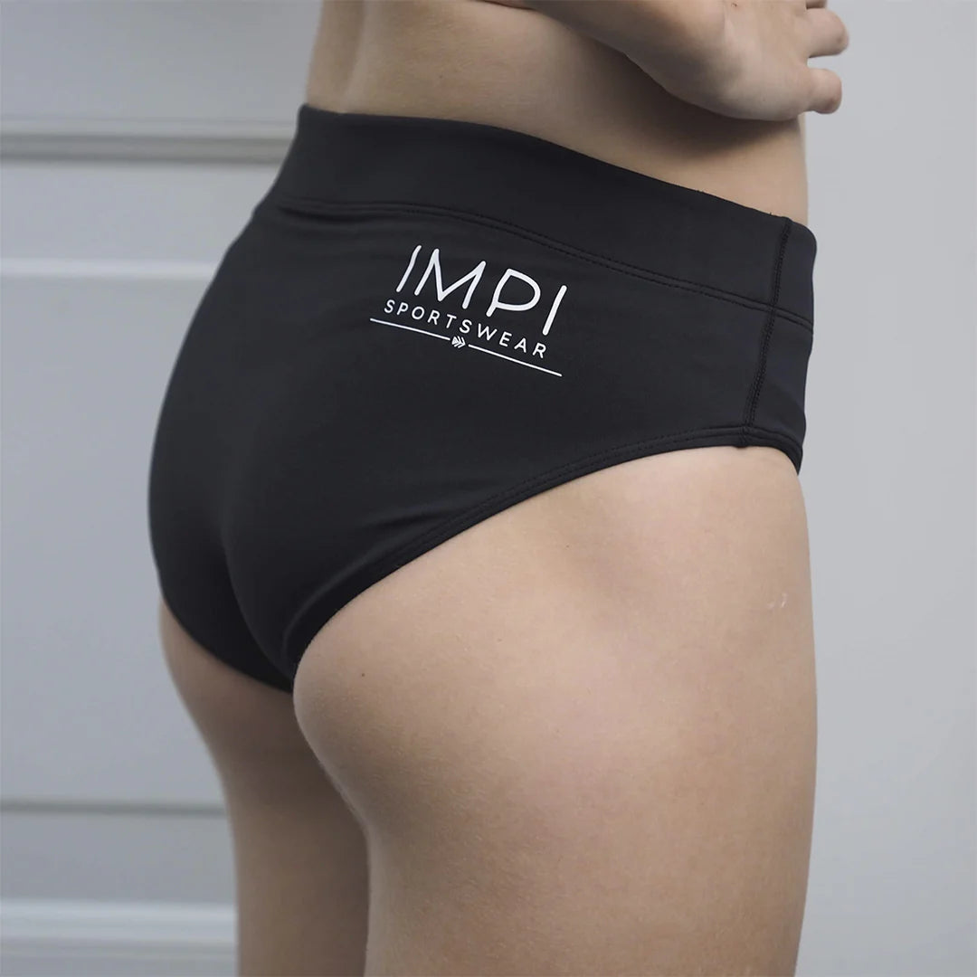 girls black briefs