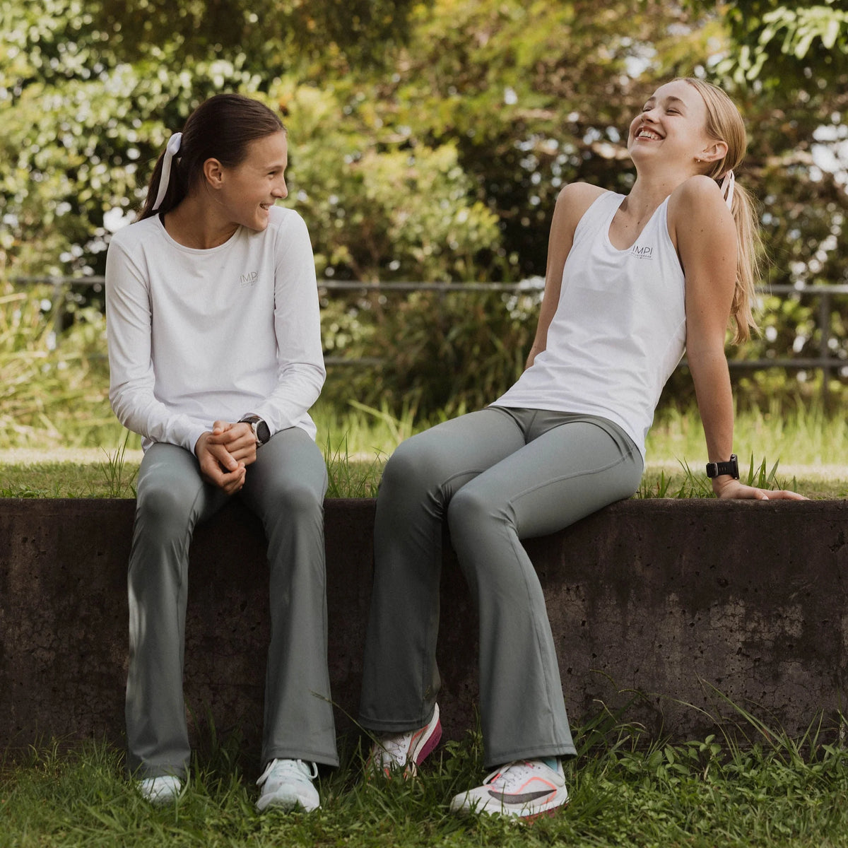 IMPI Flared Leg Tights - Olive