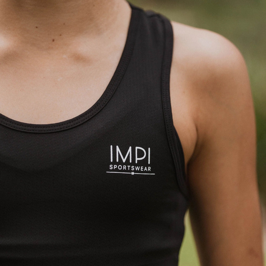 IMPI Fitted Running Singlet -  Black