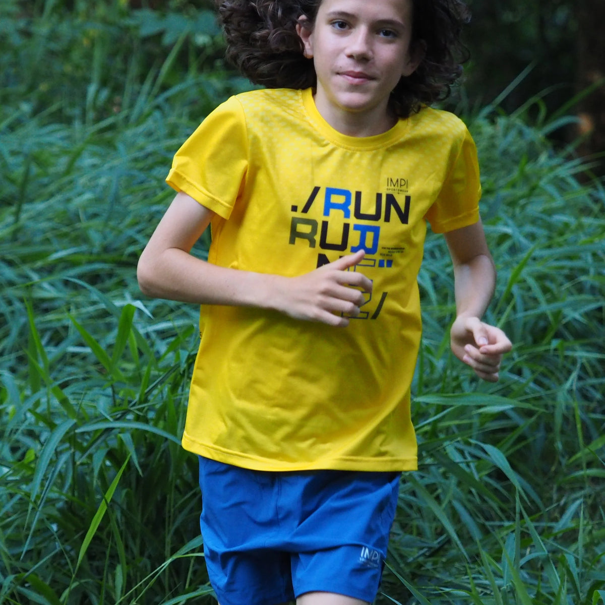 IMPI Boys Running Shorts - Atlantic Blue