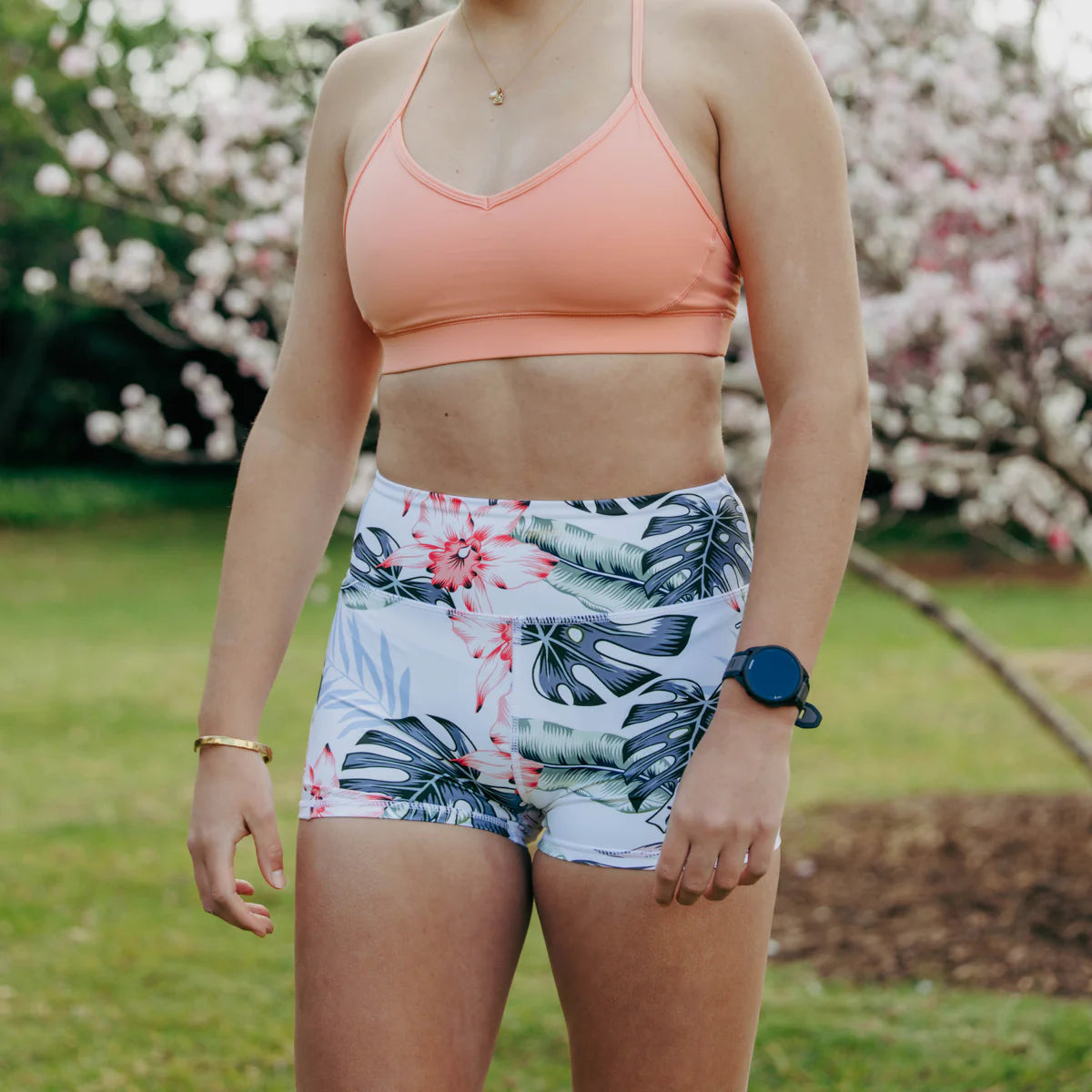 IMPI High Waist Bike Shorts - Summer Floral