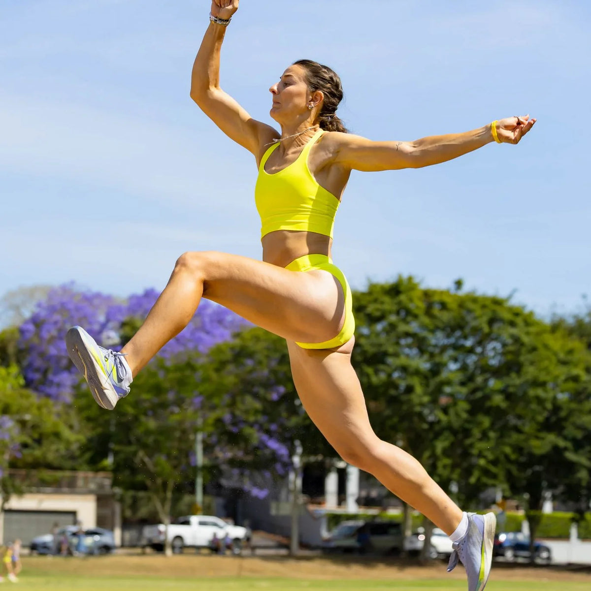 girls yellow racing briefs