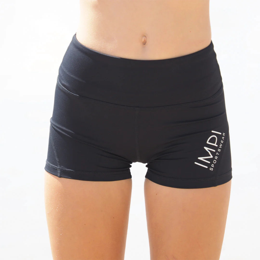 girls black bike shorts
