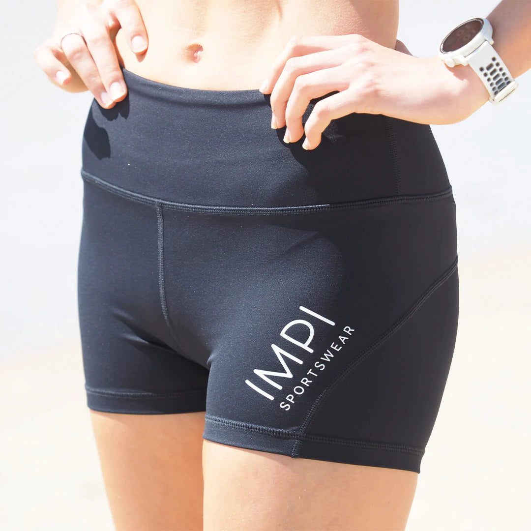 girls black bike shorts
