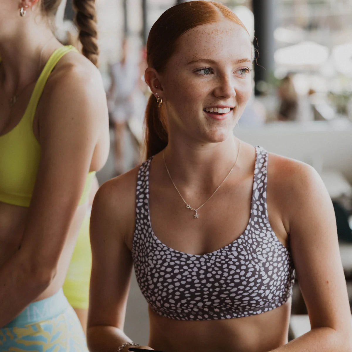 IMPI Strappy Girls Crop Top - Grey Tracks