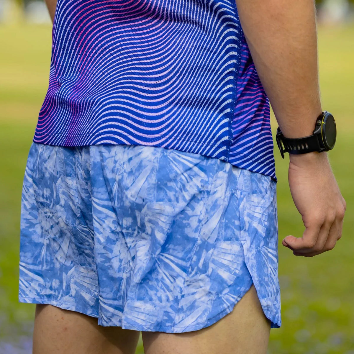 IMPI Boys Splittie Running Short - Paint Me Blue