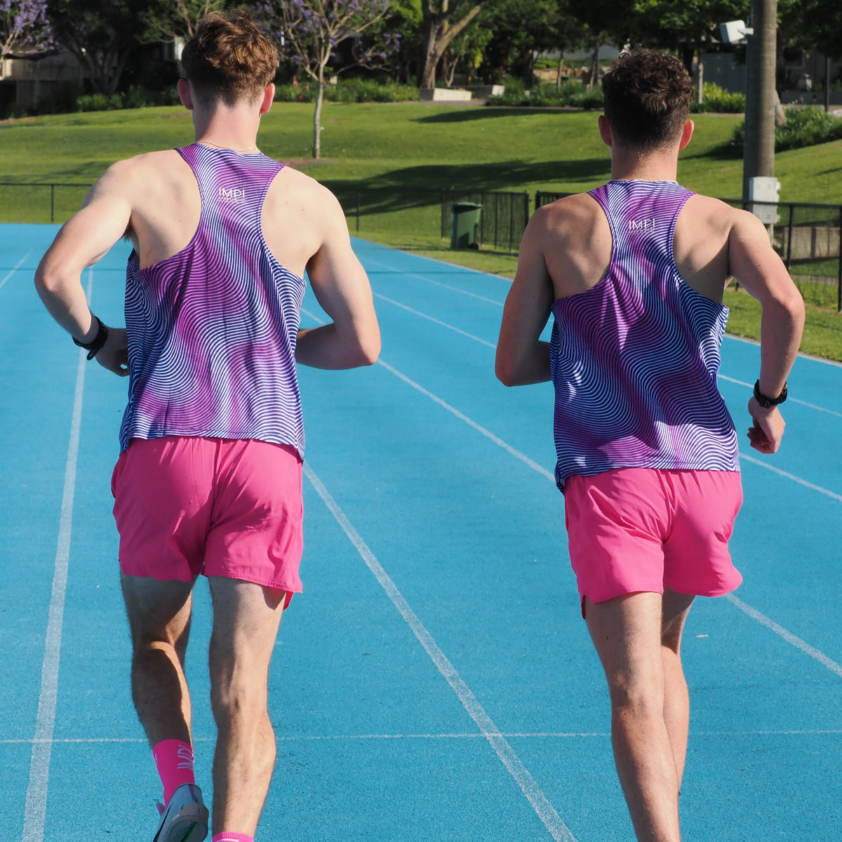 IMPI Boys Running Short - Hot Pink