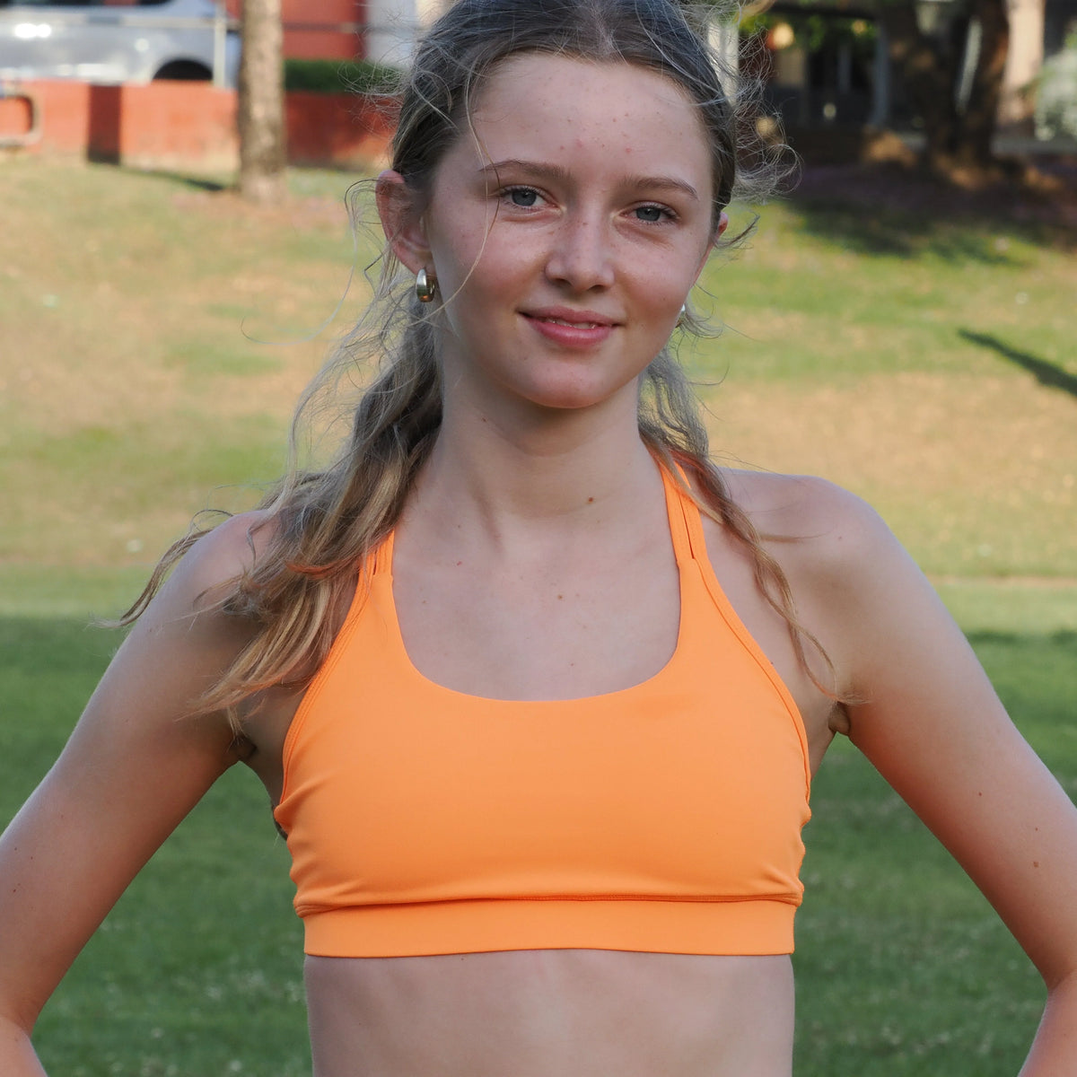 IMPI Loop Sports Crop -Fluoro Orange