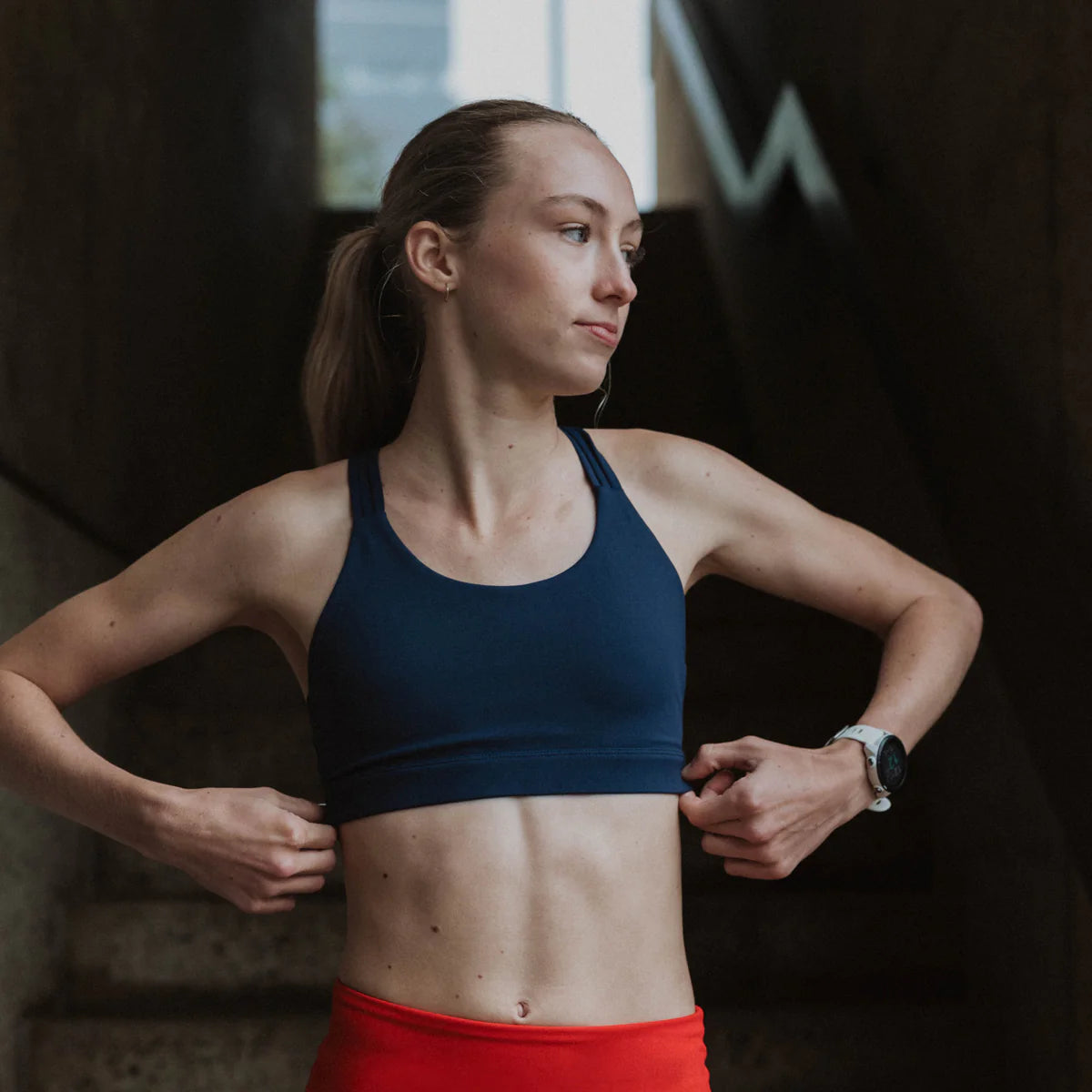 IMPI Running 6 Strap Bra Top - Navy