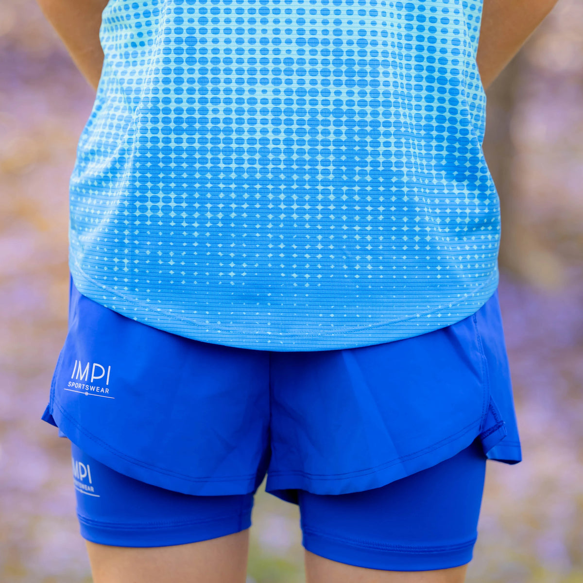 IMPI Boys Race Back Singlet - Aqua
