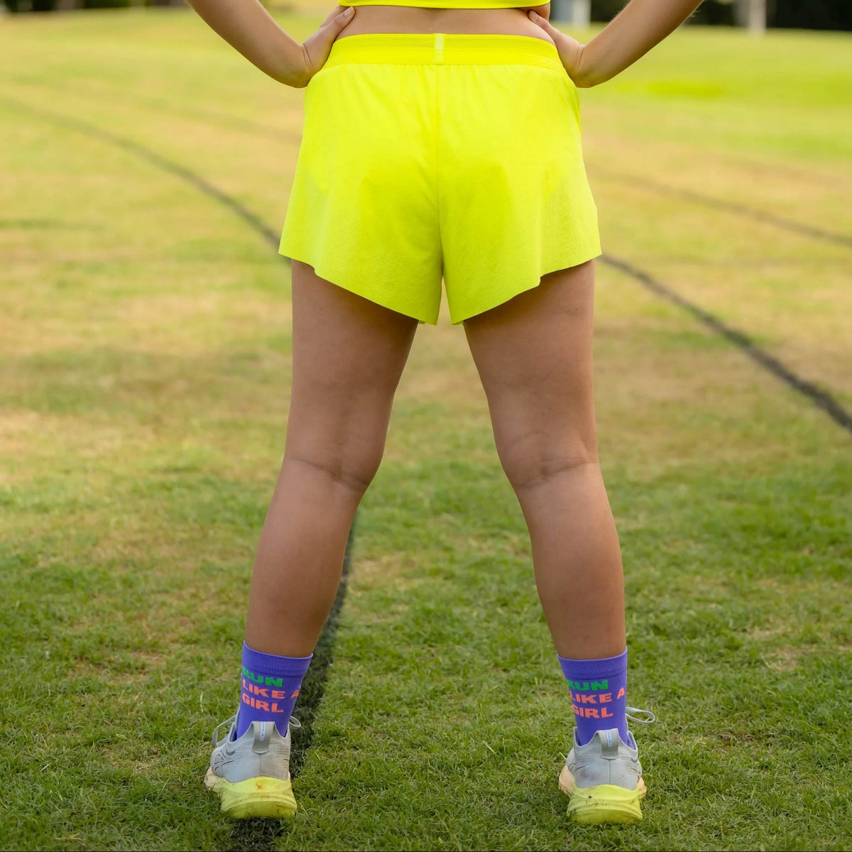 IMPI Longer Socks - Purple Run Like A Girl