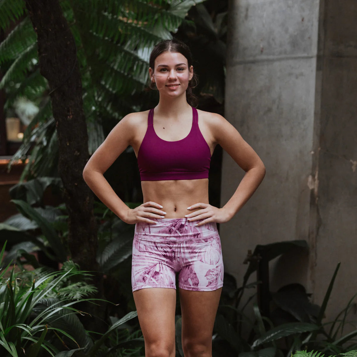 IMPI High Waist Bike Shorts - Retro Jungle