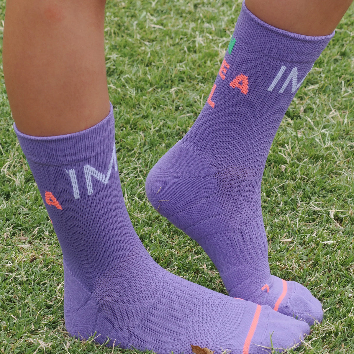 IMPI Longer Socks - Purple Run Like A Girl