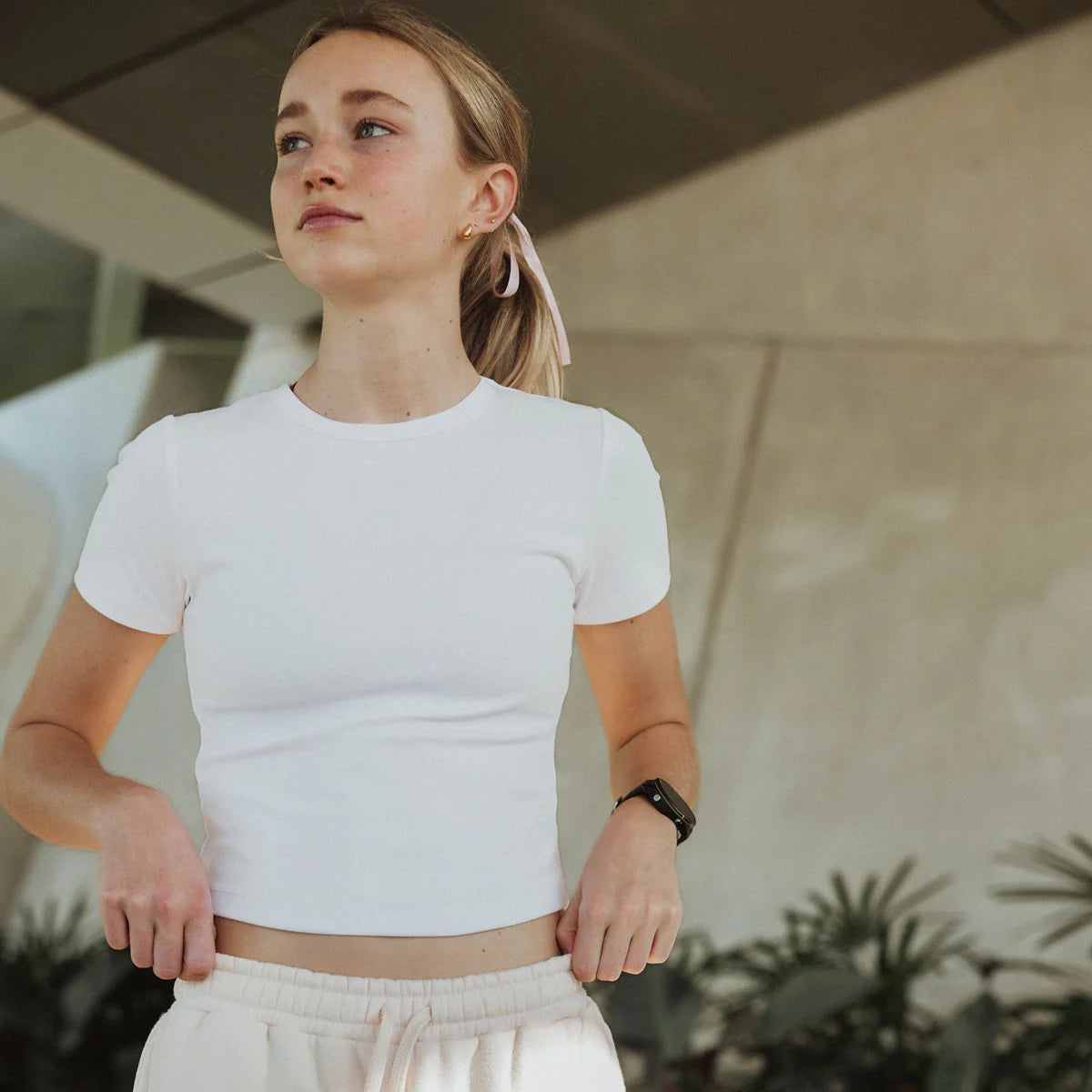 IMPI Fitted Cotton Tee — White